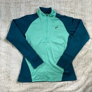 ASICS Quarter Zip, Long Sleeve Sweater
